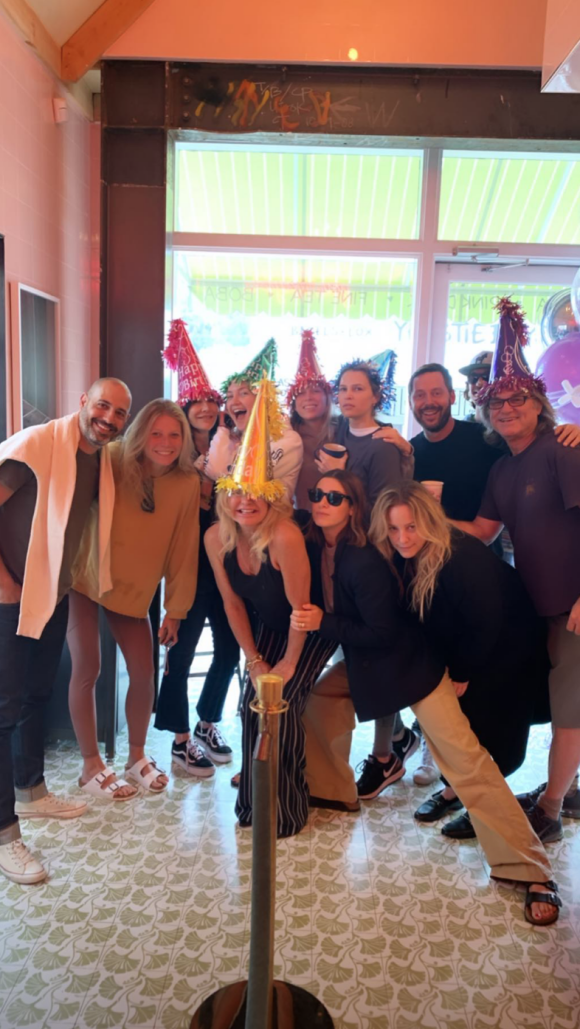Gwyneth Paltrow a assisté au petit-déjeuner surprise pour l'anniversaire de Kate Hudson à Los Angeles. Le 20 avril 2019.