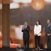 La reine Letizia d'Espagne le 25 avril 2019 lors de la cérémonie de remise des prix de littérature jeunesse El Barco de Vapor et Gran Angular respectivement à Beatriz Osés et Andrés Guerrero à la Real Casa de Correos (La Maison de la Poste) à Madrid.