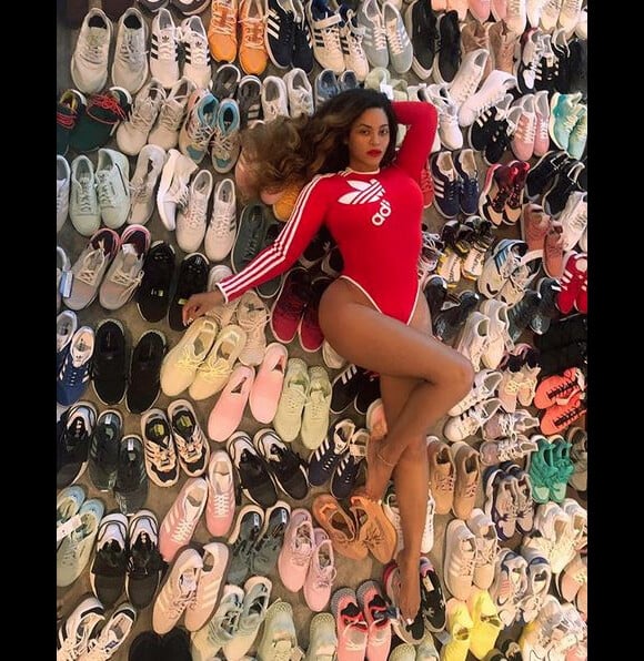 Beyoncé, gâtée par adidas. Avril 2019.
