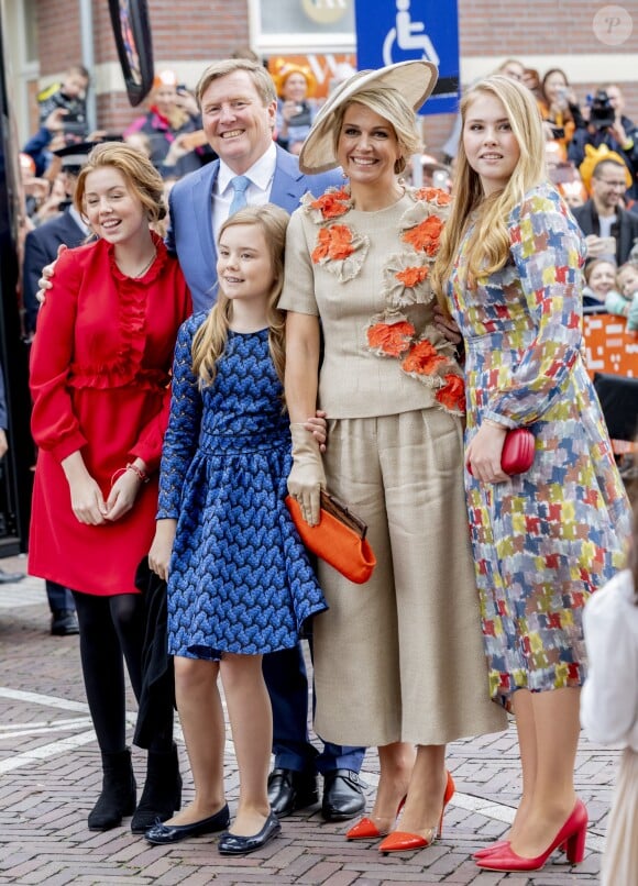 Le roi Willem-Alexander, la reine Maxima et leurs filles, la princesse Catharina-Amalia, la princesse Alexia et la princesse Ariane - La famille royale des Pays-Bas lors du "Kings Day Celebrations" à Amersfoort. Le 27 avril 2019  Amersfoort, 26-04-2019 Royal family of Netherlands attends the Kings Day Celebrations.27/04/2019 - Amersfoort