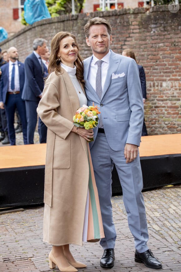 Le prince Pieter-Christiaan et sa femme la princesse Anita lors des célébrations du King's Day à Amsfoort le 27 avril 2019 pour les 52 ans du roi Willem-Alexander des Pays-Bas.