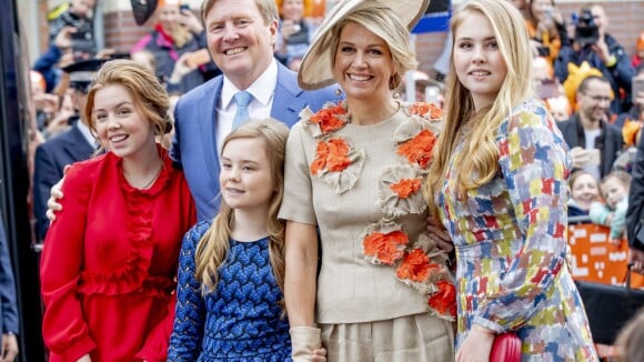 Le roi Willem-Alexander fêté en famille, son héritière aussi grande que Maxima !
