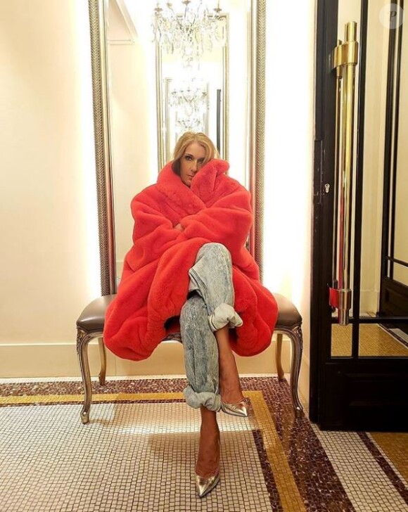 Céline Dion lors du tournage de sa pub pour L'Oréal Paris. Instagram. Avril 2019