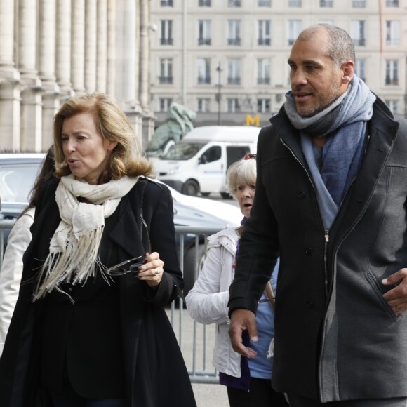 Exclusif - Valérie Trierweiler et Romain Magellan - Hommage à Julien Lauprêtre à l'Hôtel de ville de Paris le 2 mai 2019. © CVS/Bestimage