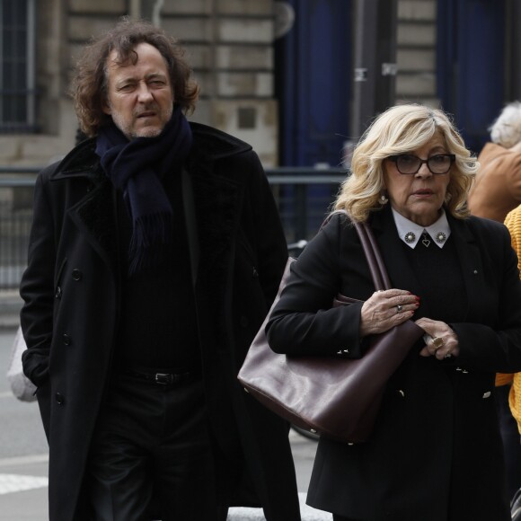 Exclusif - Nicoletta et son mari Jean-Christophe Molinier - Hommage à Julien Lauprêtre à l'Hôtel de ville de Paris le 2 mai 2019. © CVS/Bestimage