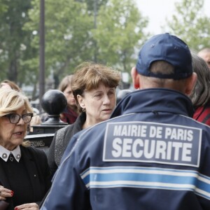 Exclusif - Nicoletta et son mari Jean-Christophe Molinier - Hommage à Julien Lauprêtre à l'Hôtel de ville de Paris le 2 mai 2019. © CVS/Bestimage