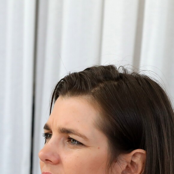 Charlotte Casiraghi et le jury du 34ème édition du festival de Mode, de Photographie et d'Accessoires de mode de Hyères assistent aux présentations des créateurs finalistes. Hyères, le 26 avril 2019. © Dominique Jacovides/Bestimage