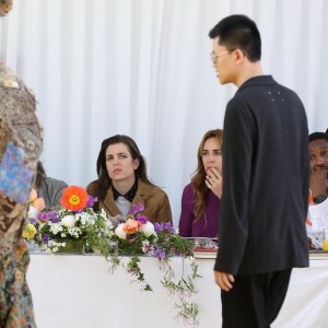Charlotte Casiraghi et le jury du 34ème édition du festival de Mode, de Photographie et d'Accessoires de mode de Hyères assistent aux présentations des créateurs finalistes. Hyères, le 26 avril 2019. © Dominique Jacovides/Bestimage