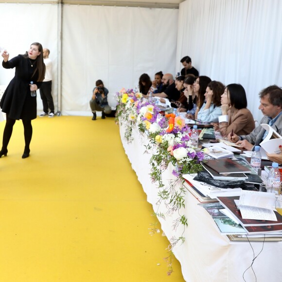 Charlotte Casiraghi et le jury du 34ème édition du festival de Mode, de Photographie et d'Accessoires de mode de Hyères assistent aux présentations des créateurs finalistes. Hyères, le 26 avril 2019. © Dominique Jacovides/Bestimage