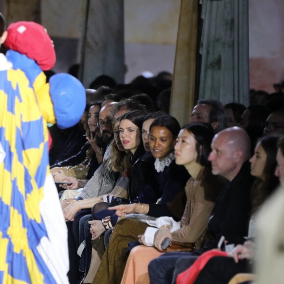 Sigrid Bouaziz, Charlotte Casiraghi, Jo Ellison, Liya Kebede, Jojo Qian - Défilé des 10 stylistes en compétition pour le Prix Chloé au Hangar de la Mouture - Salin des Pesquiers, lors de la 34ème édition du festival de Mode, de Photographie et d'Accessoires de mode à Hyères le 26 avril 2019. © Dominique Jacovides/Bestimage