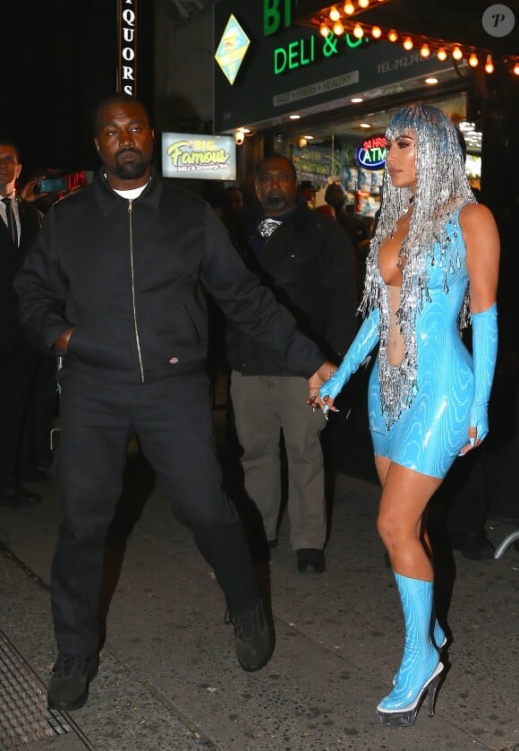 Kim Kardashian et son mari Kanye West arrivent à l'"Up and Down" pour l'after-party du 71e Gala à New York, le 6 mai 2019. © Morgan Dessalles/Charles Guerin/Bestimage