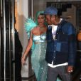 Kylie Jenner et son compagnon Travis Scott quittent l'hôtel The Mark à New York, le 6 mai 2019.