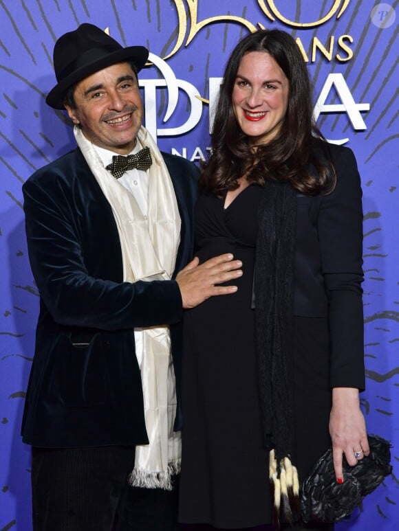Ariel Wizman et sa compagne Osnath Assayag (enceinte) lors du photocall du gala du 350ème anniversaire de l'Opéra Garnier à Paris, France, le 8 mai 2019. © Pierre Perusseau/Bestimage