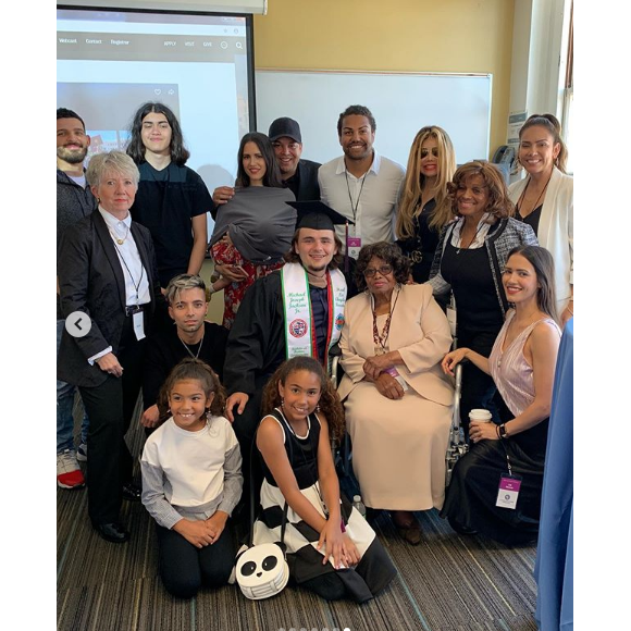 Prince Michael Jackson fête son diplôme universitaire en famille le 11 mai 2019.