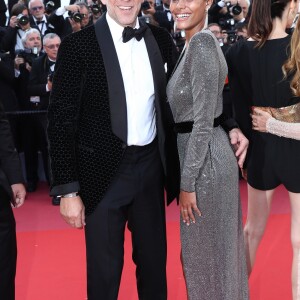 Vincent Cassel et sa fiancée Tina Kunakey - Montée des marches du film " Les Filles du Soleil " lors du 71ème Festival International du Film de Cannes. Le 12 mai 2018 © Borde-Jacovides-Moreau/Bestimage