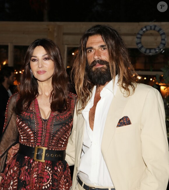Monica Bellucci et son compagnon Nicolas Lefebvre - Arrivées à la soirée "Dior Vogue" chez "Fred l'écailler" lors du 72ème Festival International du Film de Cannes. Le 15 mai 2019 © Denis Guignebourg / Bestimage
