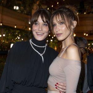 Carla Bruni Sarkozy et Bella Hadid - People à la soirée "Dior Vogue" chez "Fred l'écailler" lors du 72ème Festival International du Film de Cannes. Le 15 mai 2019 © Olivier Borde / Bestimage