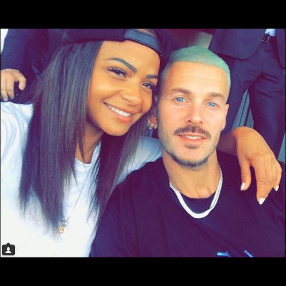 Christina Milian et M. Pokora lors d'un match de Los Angeles Galaxy à Los Angeles. Instagram, le 9 avril 2018.