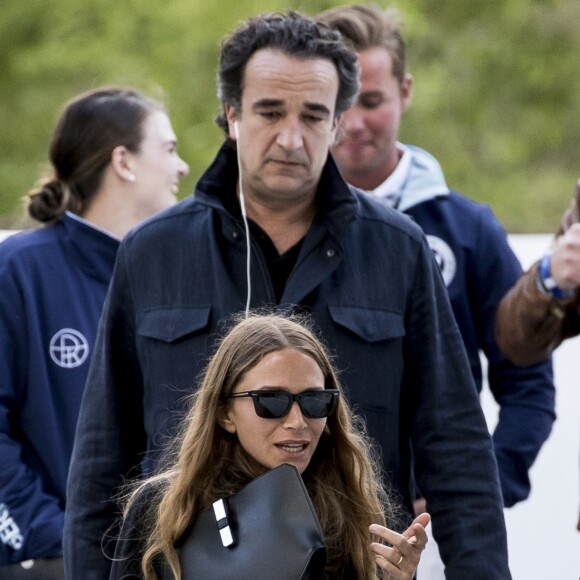 Olivier Sarkozy et sa femme Mary-Kate Olsen assistent au Global Champions Tour CSI2 Madrid 2019, Madrid, le 17 mai 2019.