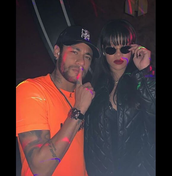Neymar en soirée avec Rihanna à l'Arc, à Paris, le 19 mai 2019.