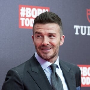 David Beckham assiste à un événement pour la marque "Tudor" à Madrid, en Espagne le 29 avril 2019.