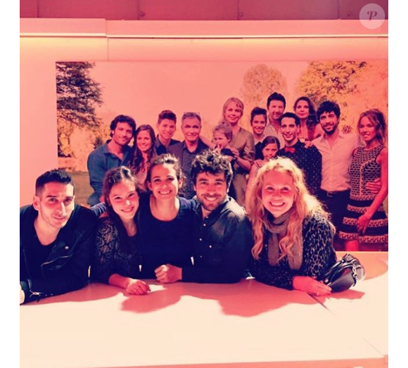 Kevin Elarbi et le cast de "Clem", un cliché posté le 18 septembre 2018 sur Instagram/