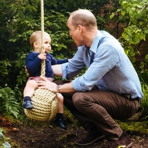 Le prince George, la princesse Charlotte et le prince Louis de Cambridge ont pu explorer le 20 mai 2019 le jardin Back to Nature créé par leur maman Kate Middleton, duchesse de Cambridge, au Chelsea Flower Show à Londres. ©Matt Porteous/PA Photos/Abacapress.com