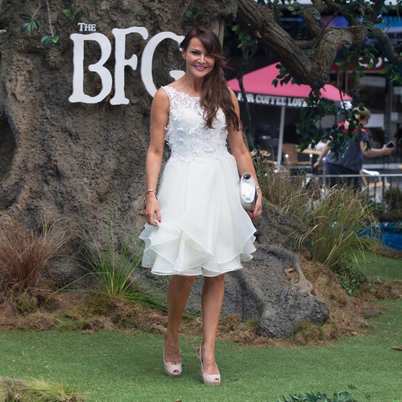 Lizzie Cundy à l'avant-première du film "The BFG" ("Le BGG : le bon gros géant") à Londres, le 17 juillet 2016.