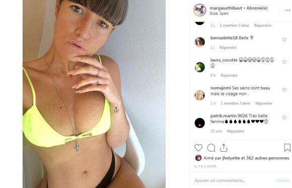Margaux Thibaut en maillot de bain à Ibiza. Photo publiée sur Instagram le 20 mai 2019.