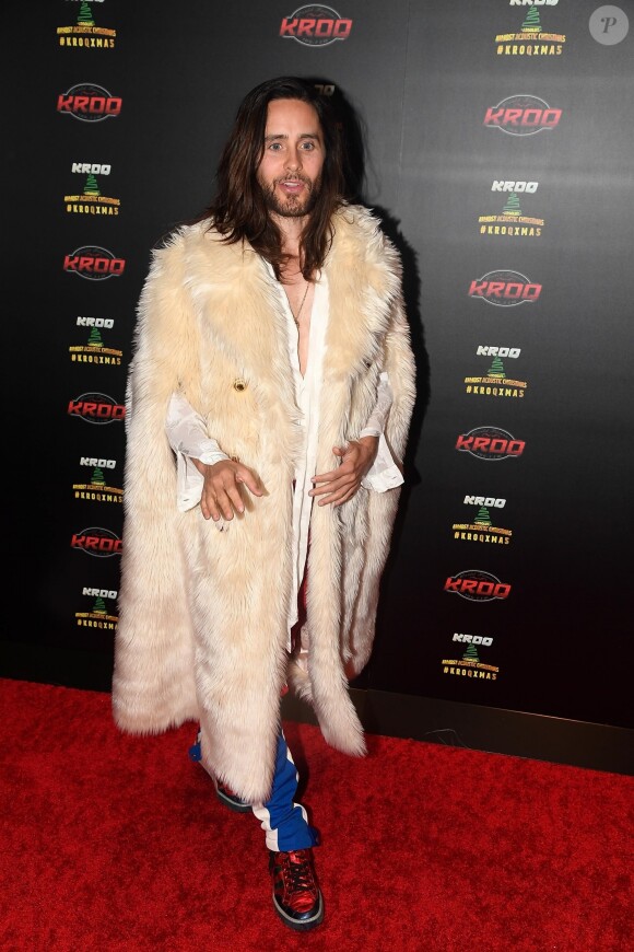 Jared Leto au photocall du "KROQ Absolut Almost Acoustic Christmas 2018" à Inglewood, le 8 décembre 2018.