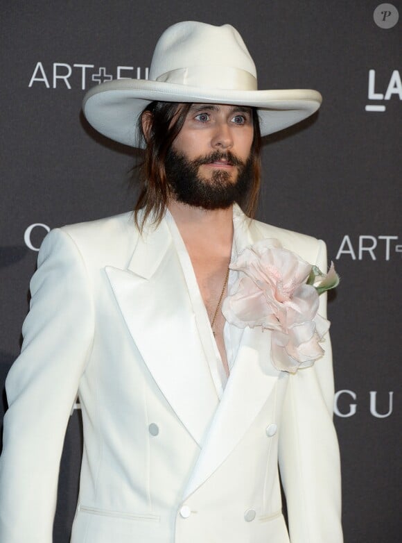 Jared Leto à la soirée LACMA Art + Film en l'honneur de Catherine Opie et Guillermo Del Toro présentée par Gucci à Los Angeles, le 3 novembre 2018