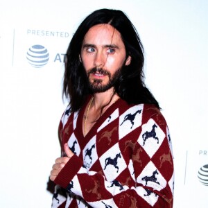 Jared Leto à la première de "A Day in the Life of America" lors du Tribeca Film Festival à New York, le 27 avril 2019.