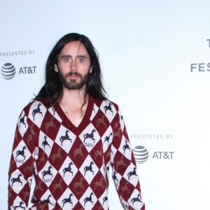 Jared Leto à la première de "A Day in the Life of America" lors du Tribeca Film Festival à New York, le 27 avril 2019.