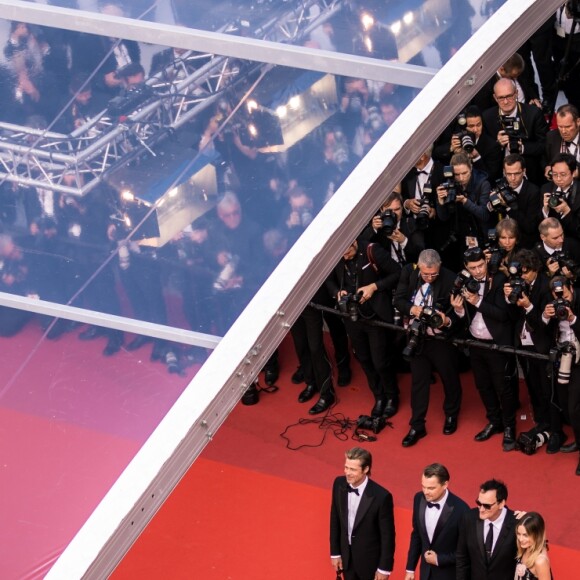 Brad Pitt, Leonardo Dicaprio, Quentin Tarantino, Margot Robbie - Montée des marches du film "Once upon a time... in Hollywood" lors du 72ème Festival International du Film de Cannes. Le 21 mai 2019 © Borde - Jacovides - Moreau / Bestimage