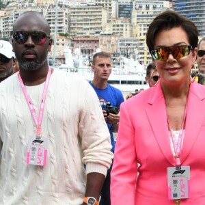 Kris Jenner et son compagnon Corey Gamble - People au Grand Prix de Formule 1 de Monaco. Le 26 mai 2019