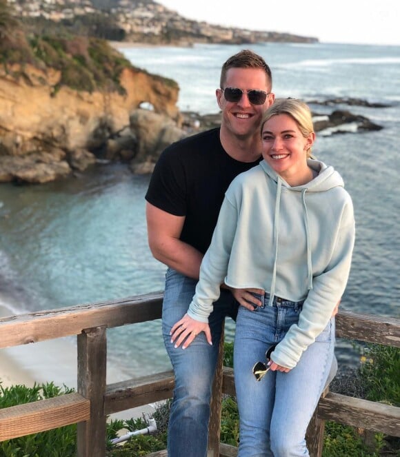 J. J. Watt des Houston Texans (NFL) a demandé en mariage sa compagne Kealia Ohai en mai 2019. Photo Instagram du 28 février 2019.