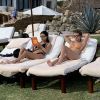Kourtney Kardashian, son ex-compagnon Scott Disick, leurs enfants Mason, Penelope et Reign et la petite amie de Scott, Sofia Richie, en vacances à Cabo San Lucas, au Mexique. Le 23 décembre 2018.