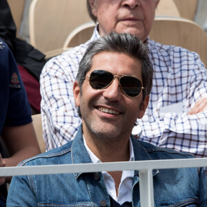 Ary Abittan dans les tribunes de Roland-Garros à Paris, le 29 mai 2019. © Jacovides-Moreau/Bestimage