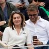 Shirley Bousquet et son compagnon Charles Watinet dans les tribunes de Roland-Garros à Paris, le 29 mai 2019. © Jacovides-Moreau/Bestimage