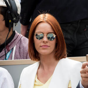 Maëva Coucke (Miss France 2017) dans les tribunes de Roland-Garros à Paris, le 29 mai 2019. © Jacovides-Moreau/Bestimage