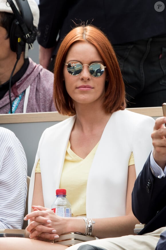 Maëva Coucke (Miss France 2017) dans les tribunes de Roland-Garros à Paris, le 29 mai 2019. © Jacovides-Moreau/Bestimage
