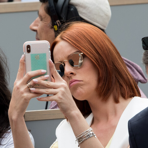 Maëva Coucke (Miss France 2017) dans les tribunes de Roland-Garros à Paris, le 29 mai 2019. © Jacovides-Moreau/Bestimage