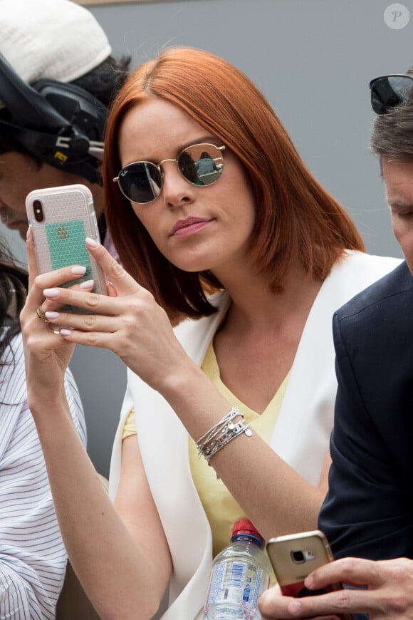 Maëva Coucke (Miss France 2017) dans les tribunes de Roland-Garros à Paris, le 29 mai 2019. © Jacovides-Moreau/Bestimage