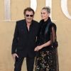 Johnny Hallyday et sa femme Laeticia à la présentation de la collection Dior croisière à Calabasas, le 11 mai 2017.