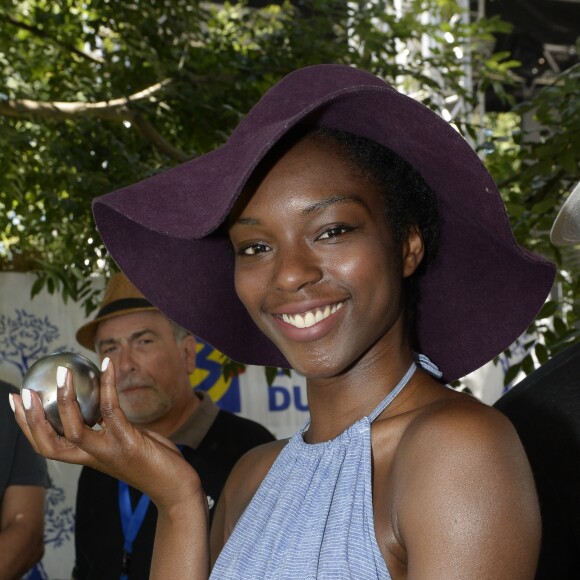 Sandrine Salyeres - Trophée des Etoiles du 56ème mondial "La marseillaise à Pétanque" à Marseille le 1er juillet 2017. © Patrick Carpentier/Bestimage