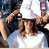 Nikos Aliagas et sa femme Tina dans les tribunes lors des internationaux de tennis de Roland Garros à Paris, France, le 31 mai 2019. © Jacovides-Moreau/Bestimage