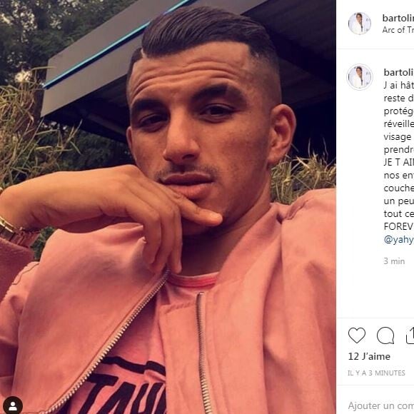 Marion Bartoli adresse un message d'amour à Yahya Boumediene sur Instagram le 3 juin 2019.