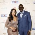 Mamadou Sakho (Global Gift "Our Heroes" Award) et sa femme Majda au photocall de la 10ème édition du "Global Gift Gala" à l'hôtel Four Seasons George V à Paris, le 3 juin 2019. © Marc Ausset-Lacroix/Bestimage
