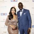 Mamadou Sakho (Global Gift "Our Heroes" Award) et sa femme Majda au photocall de la 10ème édition du "Global Gift Gala" à l'hôtel Four Seasons George V à Paris, le 3 juin 2019. © Marc Ausset-Lacroix/Bestimage