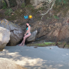 Agathe Auproux se dévoile sublime en bikini lors d'un séjour en Corse, à Porto Vecchio, le 4 juin 2019.